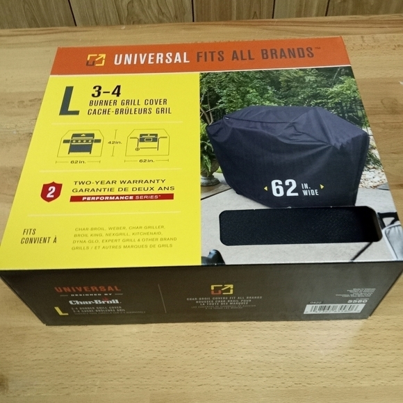 NEW Charbroil Universal 3-4 Burner Large Grill Cover 62 Inches - Picture 1 of 2